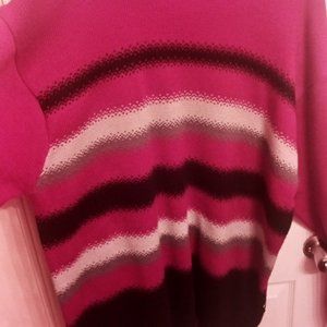 DISS Authentic Wear Red Sweater with Black & White Accents